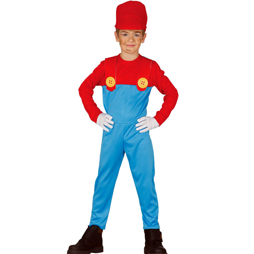 Costume Bambino Macchinista Super Mario Tg 5/10A