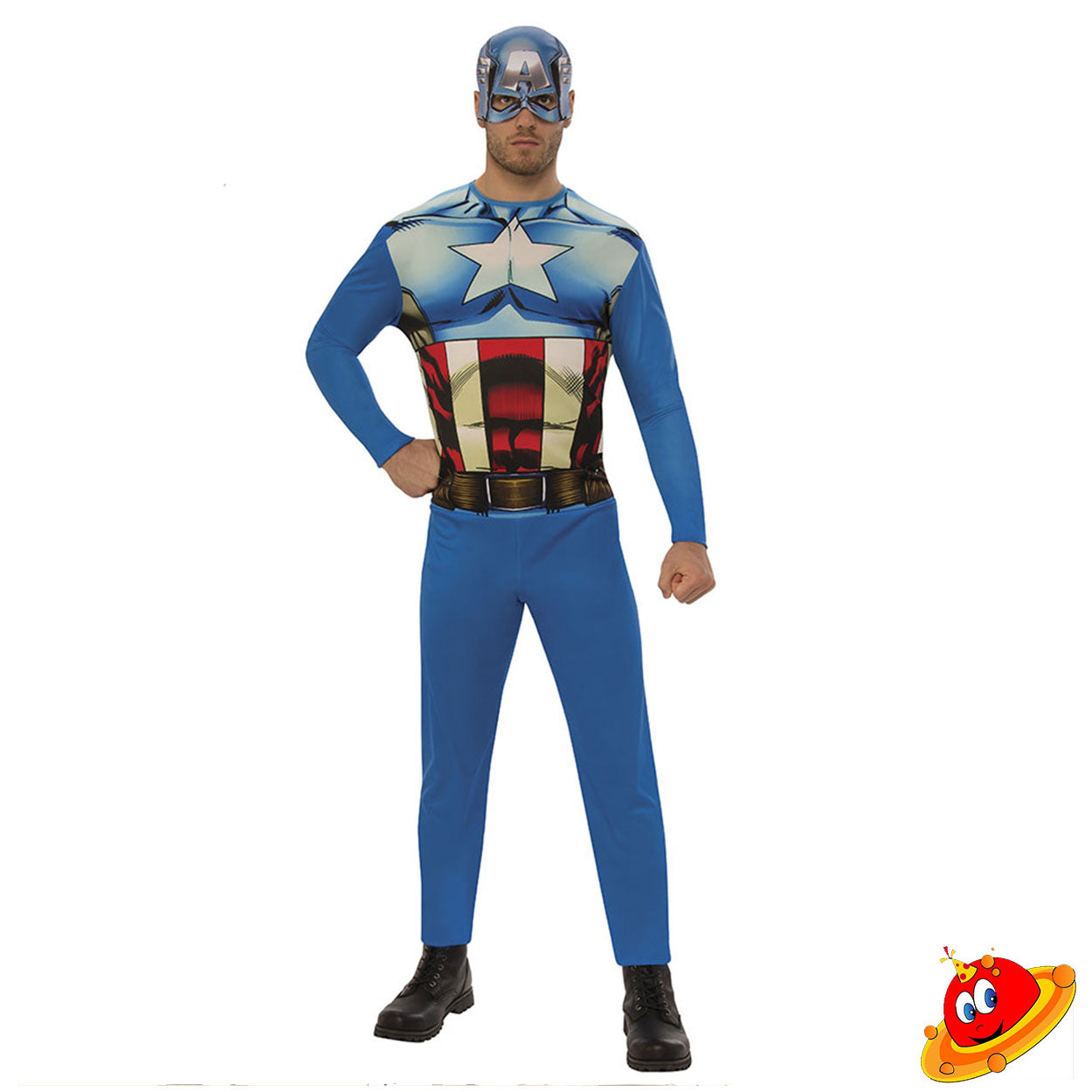 Costume Uomo Capitan America Tg 52/58