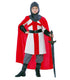 Costume Bambino Cavaliere Medievale Crociato Tg 5/12A