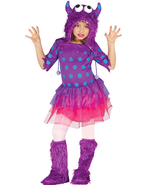 Costume Bambina Monster Hight Viola Tg 3/12A