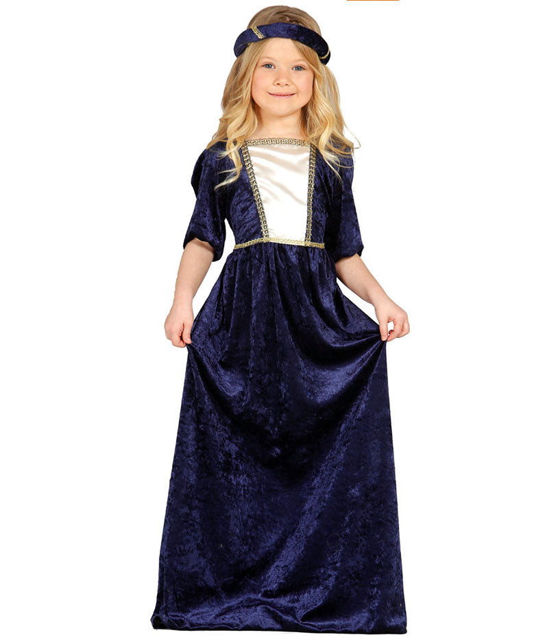 Costume Bambina Dama Medievale Tg 5/6A