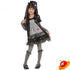 Costume Bambina Gothic Black Dolly Tg 5-7 anni