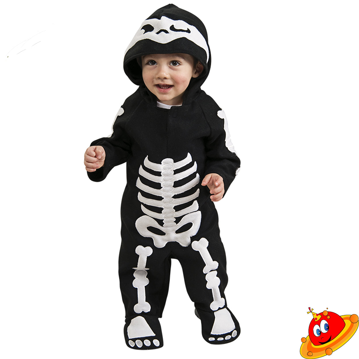 Costume Halloween Baby Bebè Scheletro