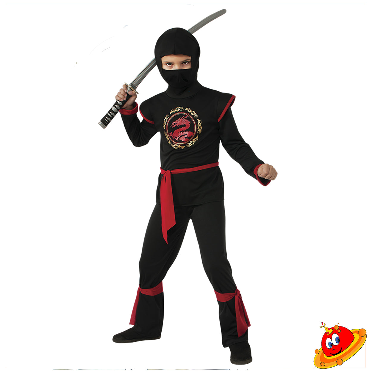Costume Bambino Ninja Dragon  Tg 5/8A