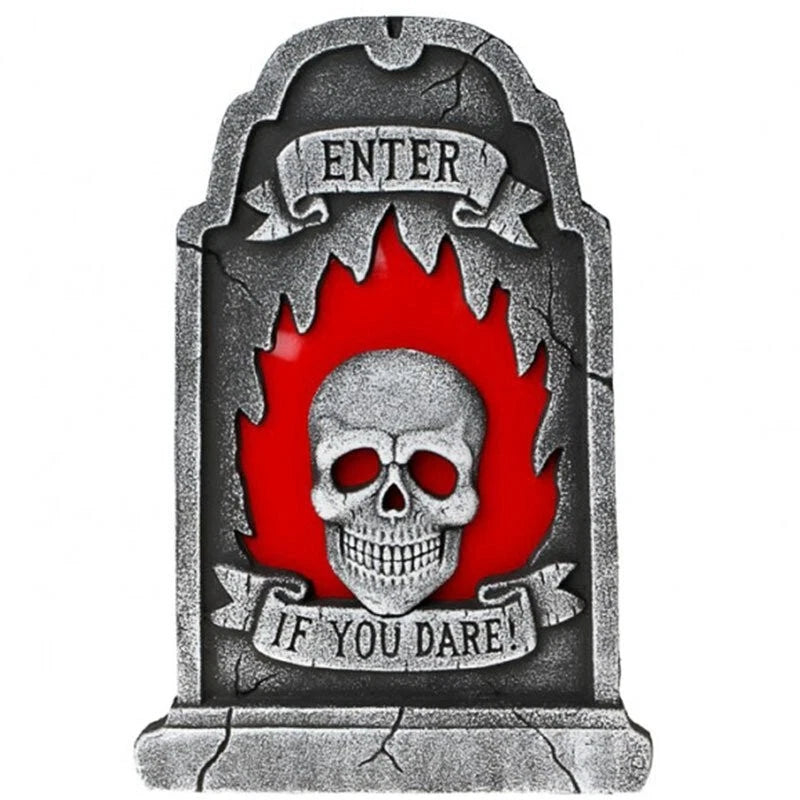 💀 Lapide Halloween Enter If You Dare – Decorazione Horror da Appendere