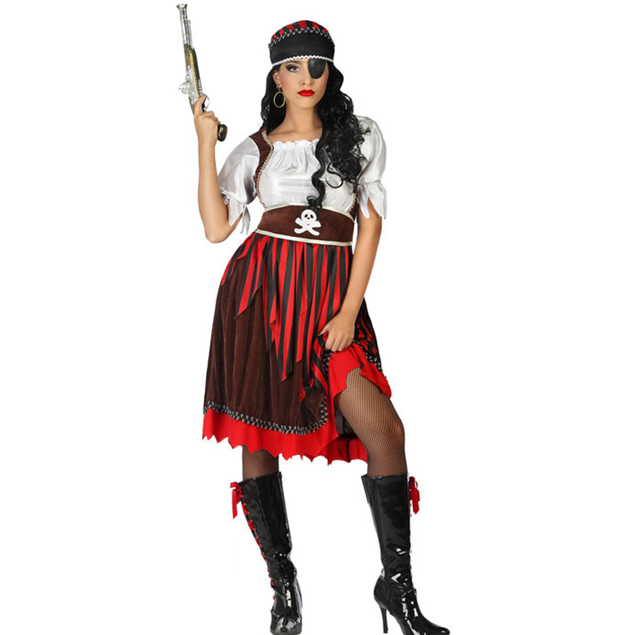 Costume Donna Corsara Bucaniere Pirata Tg 36/46