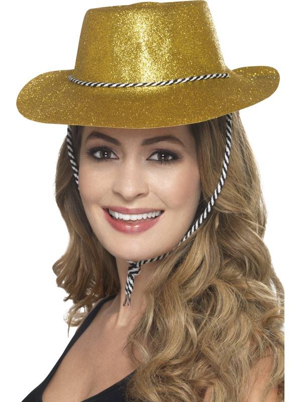 Cappello Party Far West Cow Girl con brillantini