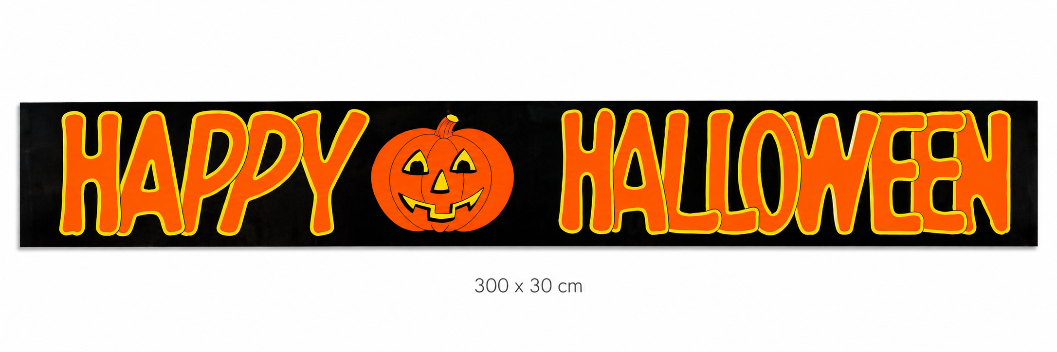 🎃 Banner Happy Halloween 300x30 cm – Decorazione da Parete per Feste