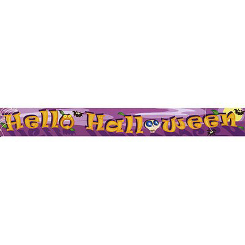Party Hello Halloween Decorazione Festone Banner
