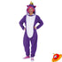 Costume Bambina Unicorno Viola Tuta Kigurumi