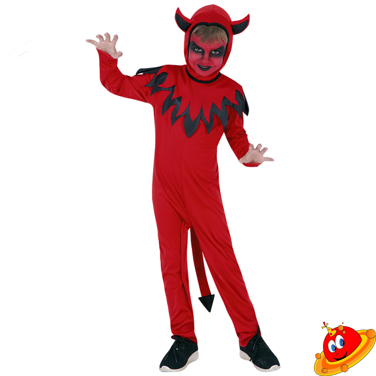 Costume Bambino Diavoletto Diavoletta Tg 3-7 anni