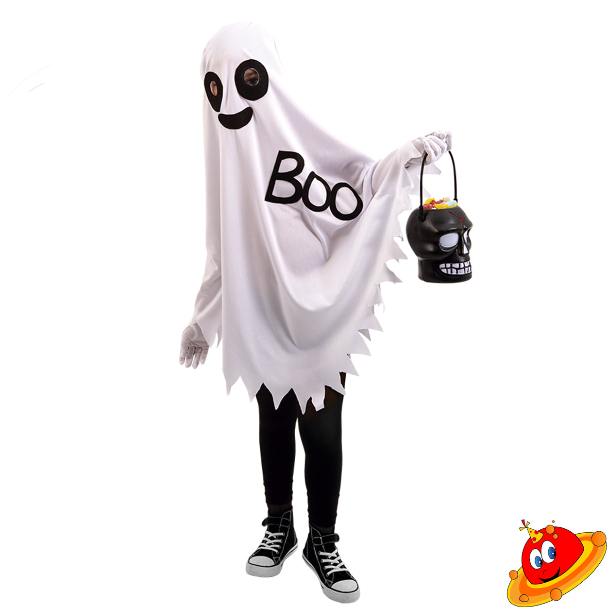 Costume Halloween Fantasma Boo Bambino