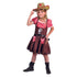 Costume Bambina Cow Girl Wild West Tg 5/9A