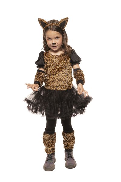 Costume Bambina Leopardo Leoparda  Tg 3/7A
