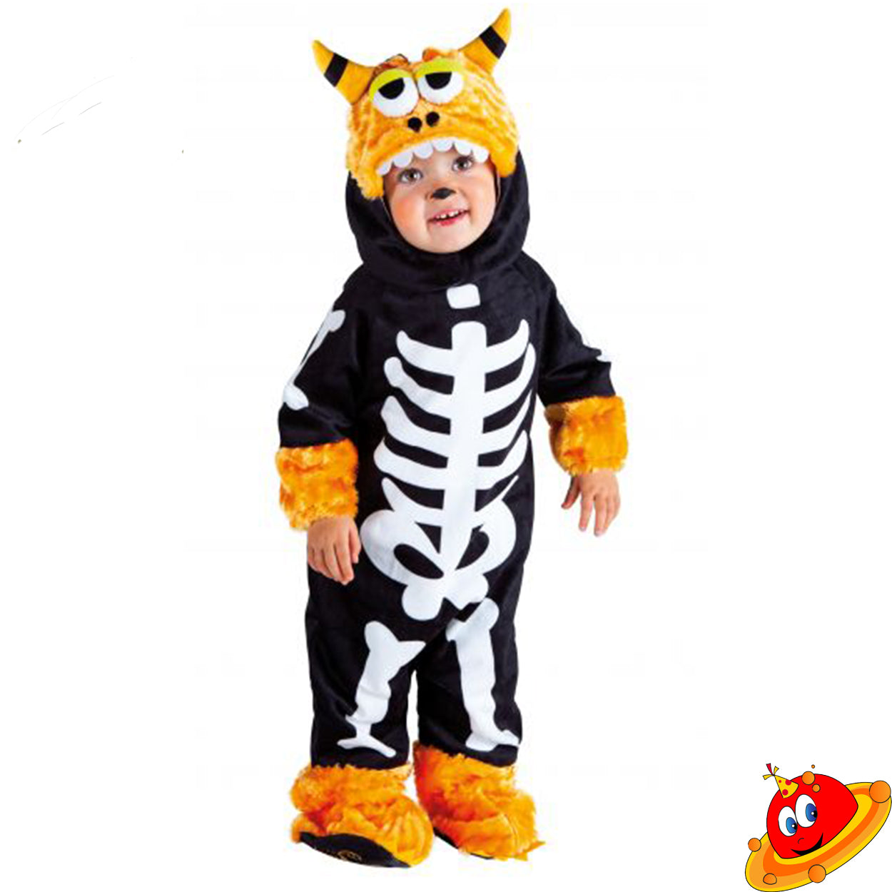 Costume Halloween Baby Monster Diavolo Tasmania Nero