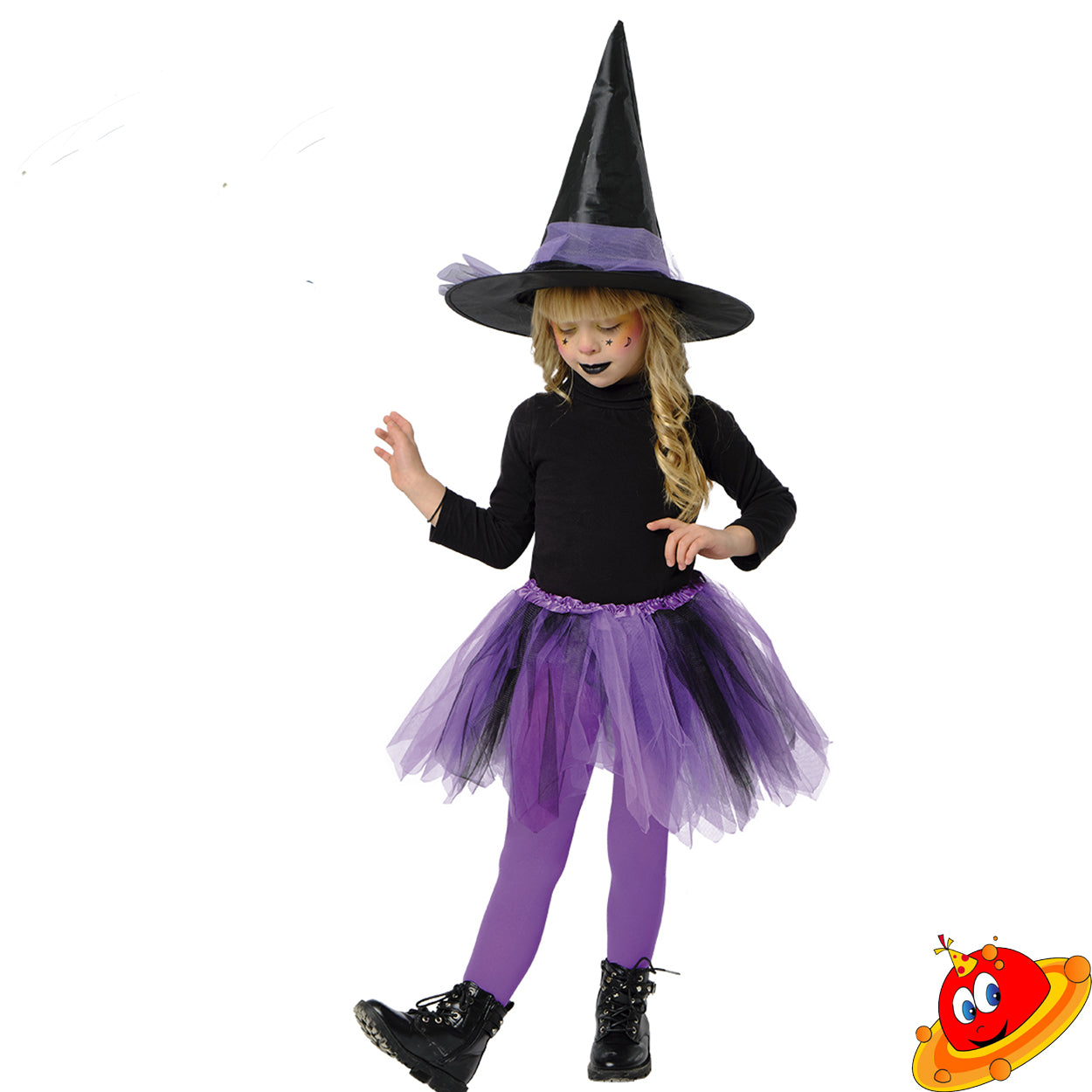 Costume Halloween Strega Bambina Vari colori